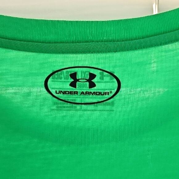 Under Armour Men's Loose Vibrant Lime Green HeatGear Threadborne Tee Size 5XL - Picture 4 of 8